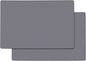Silicone Mats for Kitchen Counter, Thicker 0.06", 25 x 17 inches Multipurpose Table Mat, Silicone Pad Desk Work Mat, Nonstick Nonskid Heat-Resistant Pad, Placemat, Dark Gray, 2PCS