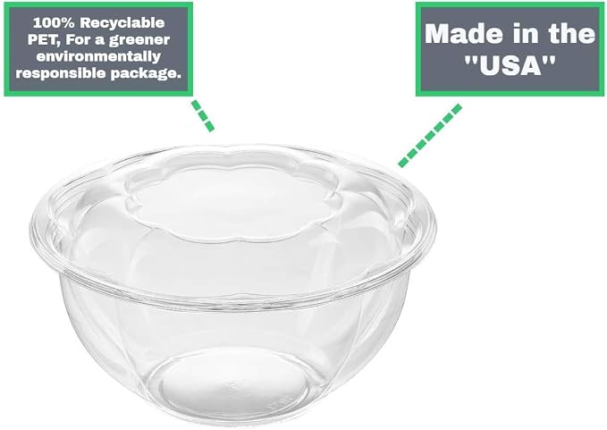 Disposable Plastic Salad Bowls - Image 5