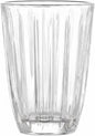 Handleless Glass Mug with Vertical Stripes by Unknown