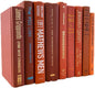 Real Books by Color® (Set of 3, Orange) Decorative Bookshelf Home Decor Shelf Styling Photo Prop