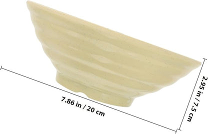 STOBAZA Melamine Ramen Bowl Large Noodle Soup Container for Restaurant Use Smooth Finish Household Tableware for Rice Noodles Dessert and Asian Cuisine