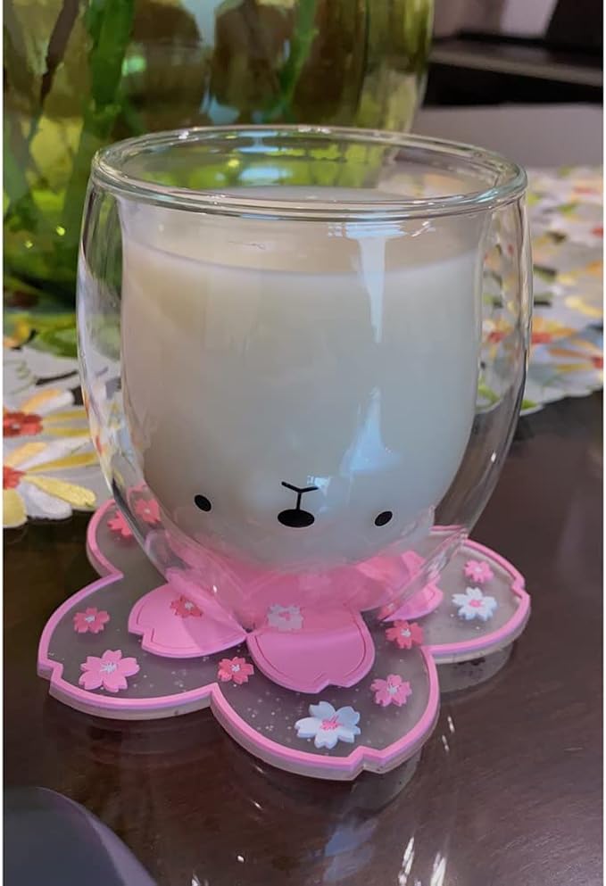 Sakura Coasters Set of 6 Kawaii Cup Mat Anti-Skid Pot Bowl Pad Placemats PVC - Image 8