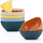 Wheat Straw Dipping Bowls Set of 6, 4.5oz Small Dessert Bowls, Unbreakable Dip by HOMIENLY