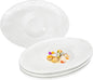 Soup Plates Fine Soup bowls Set of 4, 12.8 Inch Ceramics Oval Rimmed Small by Dingdaer