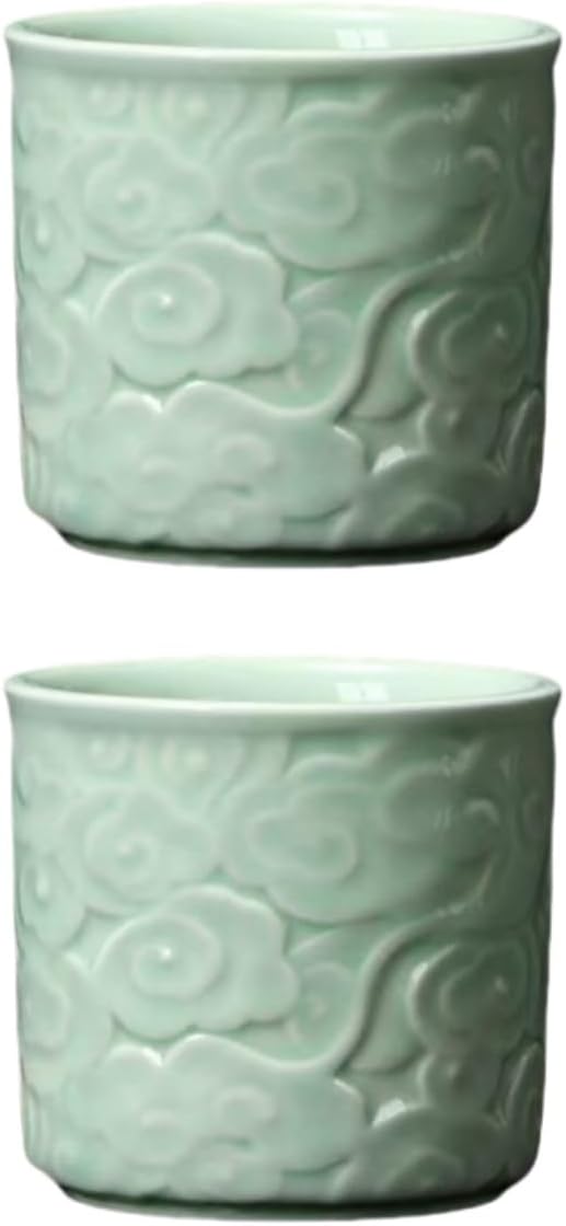 Ceramic Espresso Cups Set of 2-3oz Demitasse Cups by DicmracyCeramiccups