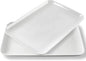DELLING Large Serving Platter, 18" x 12.3" Serving Tray-Set of 2, White Platters for Serving Food, Serving Trays for Party, Fruit, Appetizer, Serving Trays for Entertaining at Parties and Weddings