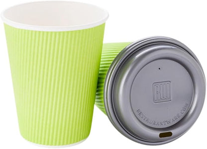Restaurantware-12 Ounce Disposable Coffee Cups, 500 Ripple Wall Hot Cups - Image 13