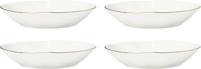 Lenox Blue Bay White Porcelain Pasta Bowl Set by Lenox