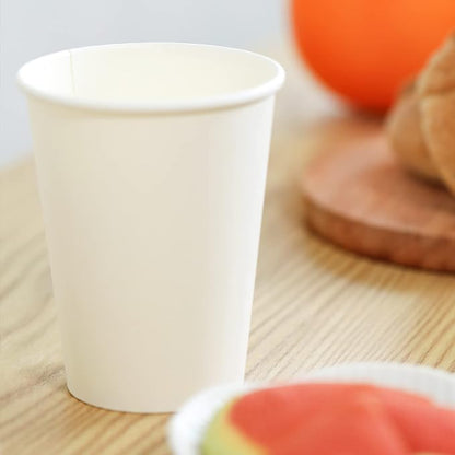 RACETOP Coffee Cups 12 oz, 100 Pack Disposable Paper Cups | Thickened Paper - Image 3