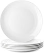 BTaT- White Porcelain Dinner Plates, 10.5 Inch, Porcelain Plates Sets by BrewToATea