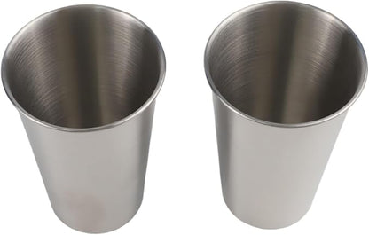 Stainless Steel Camping Mug Set, Lightweight Handleless Travel Coffee Cup - Image 8