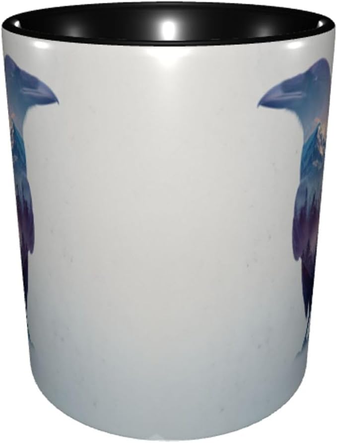 FyLybois Crow Coffee Mug 11 Ounce Mugs Ceramic Tea Cup Drinking Water Cups | - Image 2