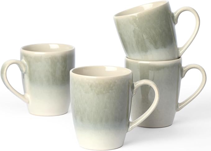 famiware Coffee Mugs Set, 13oz Mug Set of 4, Stoneware Cups by Famiware