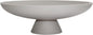 Large Decorative Bowl, Modern Resin Pedestal Bowl for Home Decor, Stylish Fruit Bowl for Kitchen Counter, Chic Key Holder for Entry Table, Grey