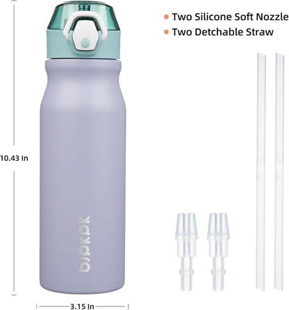 BJPKPK 25 oz Insulated Water Bottle, Stainless Steel Flask | Leak Proof Locking - Image 4