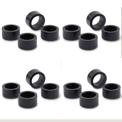 Handmade Black Plan Wooden Napkin Ring Made by Artisan Beautifully Crafted and Designed in India Set of 12