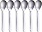 Demitasse Espresso Spoons, Stainless Steel Satin Finish Coffee Spoons, Mini Teaspoons, Sugar Spoons, 4.7-inch, Set of 6, Silver, 6-PIECE, 1