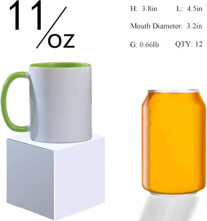 ABBSH Ceramic Sublimation Mugs, Microwave Safe, Dishwasher Safe - Image 2