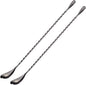 Bar Spoon Cocktail Mixing Stirrers, 12” Long Handle, Long Drink Spoons by Briout