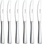 Dinner knife 6 Pieces Stainless Steel Butter Knife Set, Hollow Square Handle by HISSF