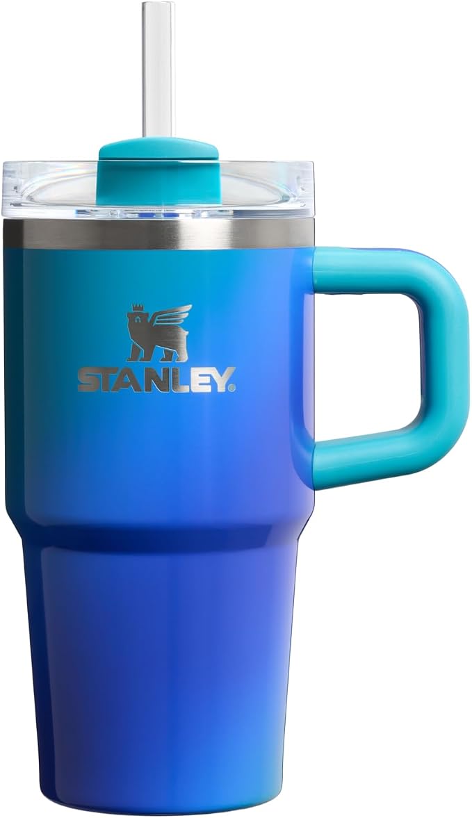 STANLEY Quencher H2.0 Flow State Tumbler, 20 oz, Sea Glass Aura | Handle and by Unknown