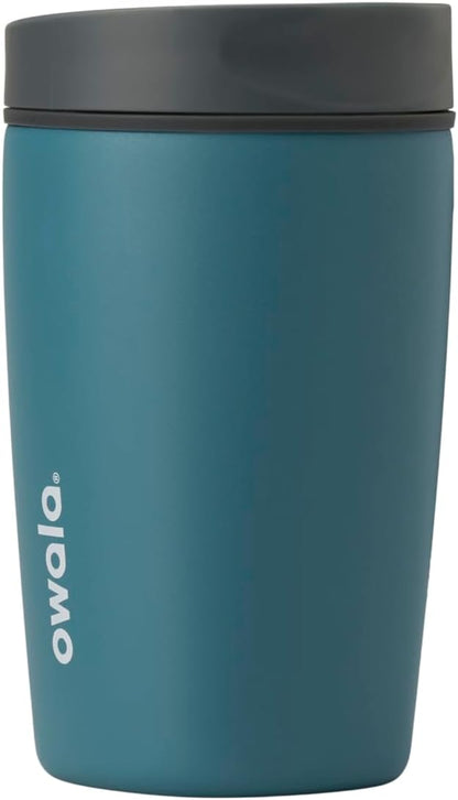 Owala SmoothSip Slider Insulated Stainless Steel Coffee Tumbler, Reusable Iced by Unknown