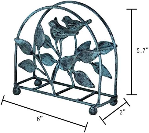 Cast Iron Bird & Tree Classic Napkin Holder/Tabletop Freestanding Tissue - Image 3