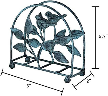 Cast Iron Bird & Tree Classic Napkin Holder/Tabletop Freestanding Tissue - Image 3