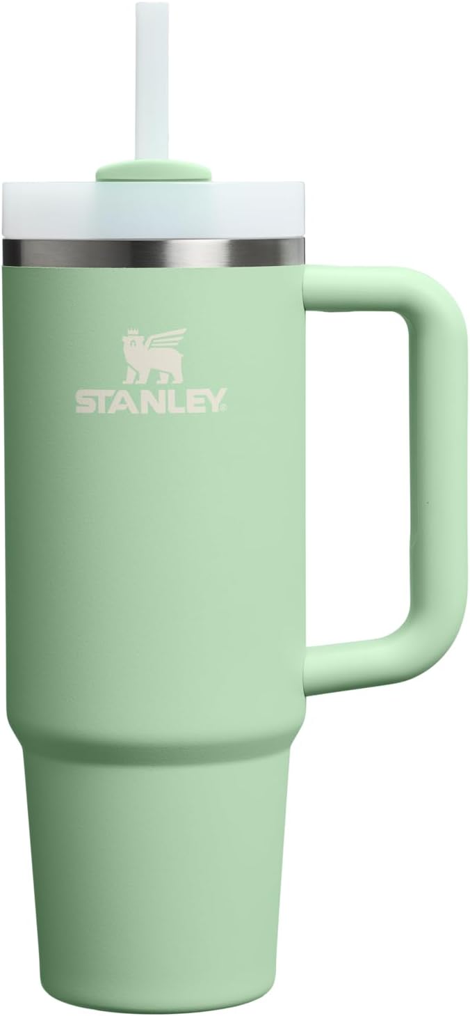 STANLEY Quencher H2.0 Flow State Tumbler, 30 oz, Pistachio | Handle and Straw | by Unknown