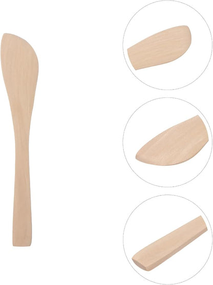 DOITOOL 20Pcs Wooden Butter Knife, 5.9 Inch Jelly Cheese Spreaders Bread - Image 9
