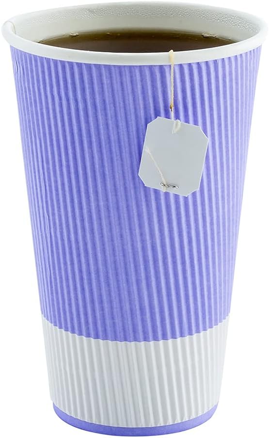 Restaurantware 16 Ounce Double Wall Disposable Coffee Cups, 500 Insulated Light - Image 7