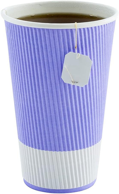 Restaurantware 16 Ounce Double Wall Disposable Coffee Cups, 500 Insulated Light - Image 7