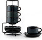 JIEMEI HOME Porcelain Stackable Espresso Cups by JHJIEMEIHOME