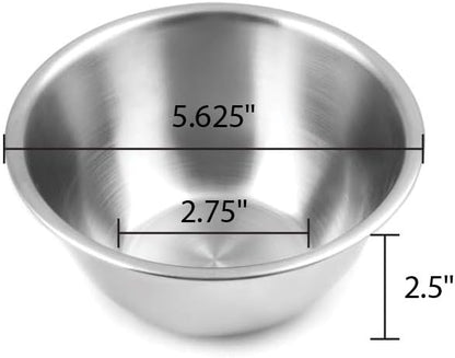 Fox Run Brands 1/2-Quart Stainless Steel Mixing Bowl, Eggs & Dressings | Stable - Image 2