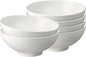 Denby - Arc White Porcelain Cereal Bowls Set of 6 - Dishwasher Safe, Microwave Safe Tableware - Scratch Chip Resistant, 6.7" Soup, Dessert, Ice Cream Bowls For Kitchen