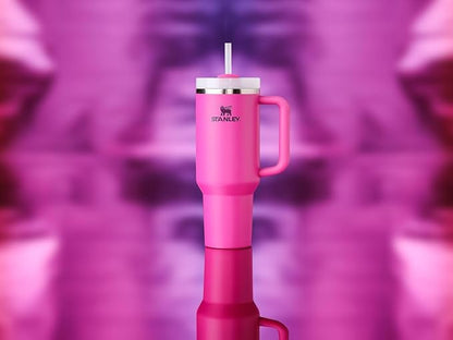 STANLEY Quencher H2.0 Flow State Tumbler, 40 oz, Fuchsia | Handle and Straw | - Image 6