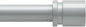 Curtain Rods for Windows 16 to 240 Inches Adjustable Length 1 Inch Diameter Window Curtain Rod with Aluminium End Cap, Silver Gray