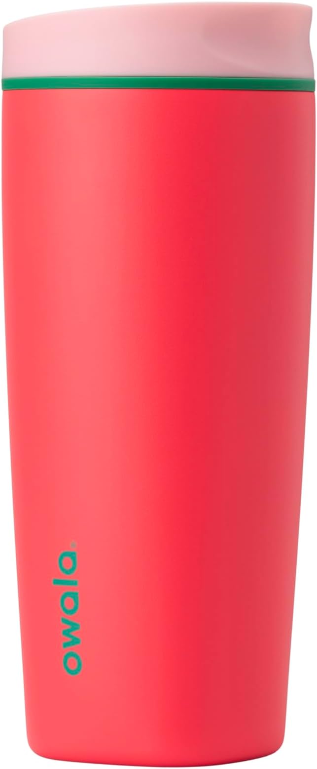 Owala SmoothSip Slider Insulated Stainless Steel Coffee Tumbler, Reusable Iced by Unknown