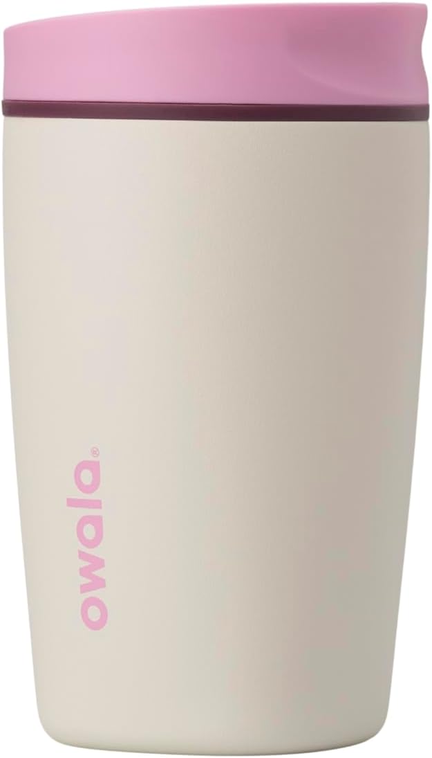 Owala SmoothSip Slider Insulated Stainless Steel Coffee Tumbler, Reusable Iced by Unknown