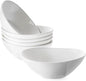 DOWAN 7" Small Serving Bowls Set of 6, 15 OZ Oval Serving Dishes by DOWAN