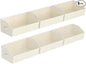 Storage Bins for Shelves - Large Trapezoid Closet Shelf Organizer, Fabric Organization Bins with Handles, Storage Baskets for Clothes, Towel, Purse, 6 Pack, Beige