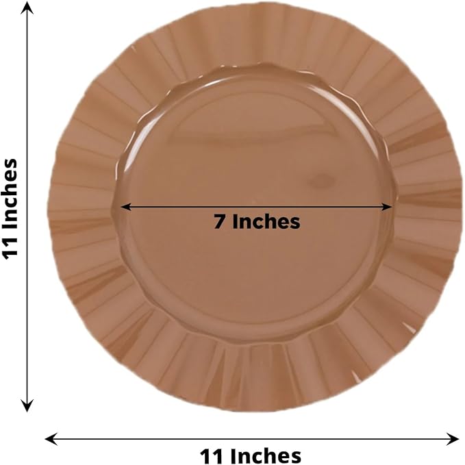 Efavormart 10 Pack Hard Plastic Large Dinner Plates - Image 3