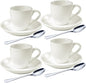 homEdge Porcelain Espresso Shot Cup Set - 80 ml / 2.67 oz by homEdge