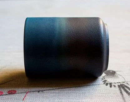Japanese Ceramic Tea cups black and green style, handleless ceramic mug - Image 3