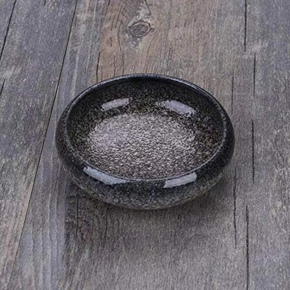 Uaral Soy Sauce Dish Sushi Dipping Bowls Japanese Sauce Bowls Chip and Dip Serving Dish Set 3.75 Inch Set Of 6(Midnight Blue)