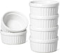 LE TAUCI Ramekins 4 OZ Oven Safe, Creme Brulee Ramekins, Pudding Custard Cups by LETAUCI