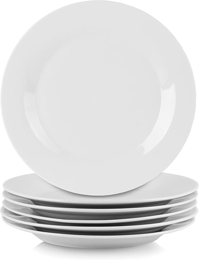 10 Strawberry Street Simply White 7.5" Round Salad Plate by 10StrawberryStreet