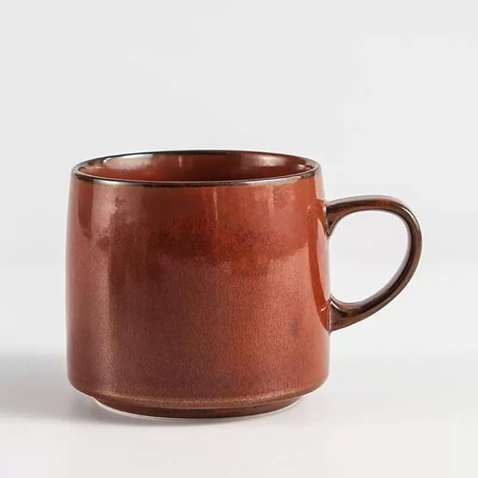 12oz Japanese Style Minimalistic Asian Rustic Ceramic Pottery Coffee Mug by Unknown