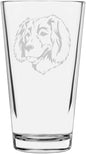 Boykin Spaniel Custom Personalized Dog Themed Etched All Purpose 16oz Pint Glass