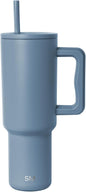 Simple Modern Tumbler with Handle and Straw | 40oz | Blue | Trek Tumbler by Unknown